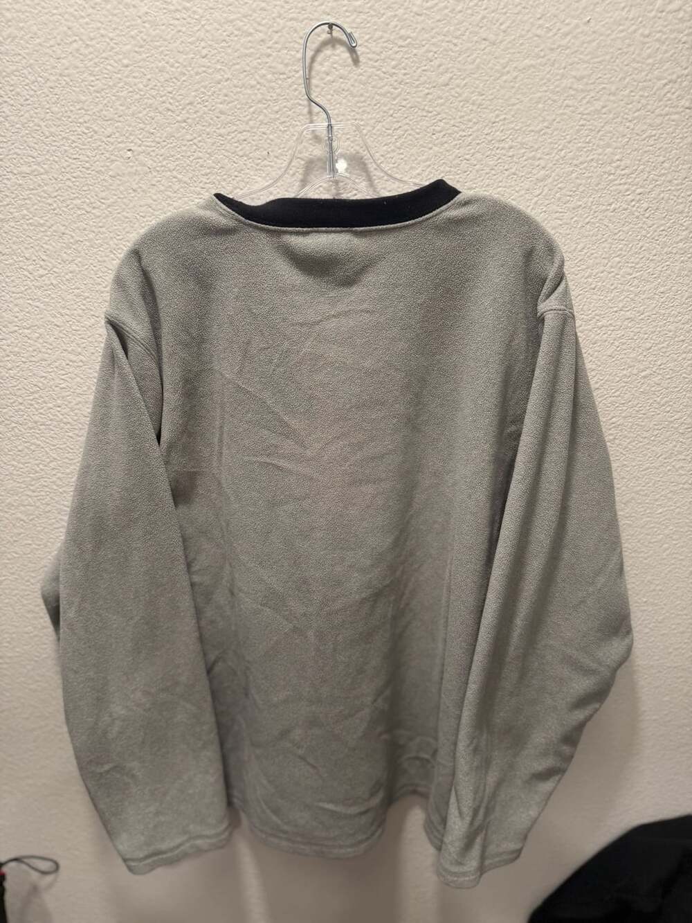 Disney Store Mickey Mouse Fleece Sweatshirt Size L Gray All Around Nice Guy - Picture 5 of 5